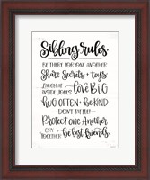 Framed Sibling Rules