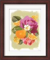 Framed Summer Citrus Floral II