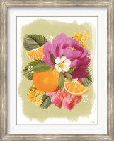 Framed Summer Citrus Floral II
