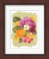 Framed Summer Citrus Floral II