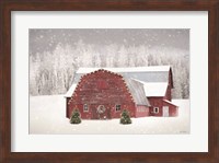 Framed Red Christmas