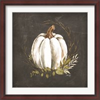 Framed White Pumpkin