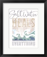 Framed Saltwater Heals Everything