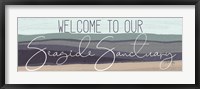 Framed Welcome to Our Seaside Sanctuary