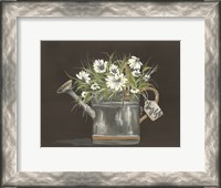Framed Watering Can Daisy