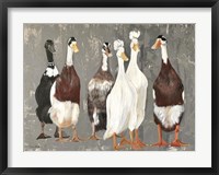 Framed Six Runner Ducks
