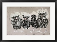 Framed Polish Chickens