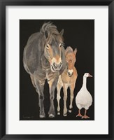 Framed Farmyard Trio