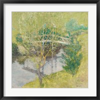 Framed John Henry Twachtman - The White Bridge
