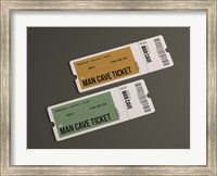 Framed Man Cave Tickets