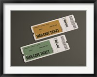 Framed Man Cave Tickets