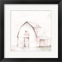 Framed Pastel Barn