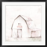 Framed Pastel Barn