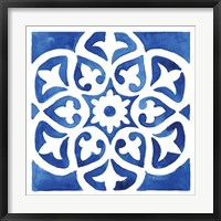 Framed 'Andalusian Tile IV' border=