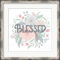 Framed 'Farmhouse Floral II' border=