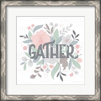 Framed 'Farmhouse Floral I' border=