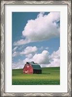 Framed Palouse Region Red Barn II