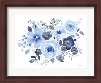 Framed Fresh Blue Bower II