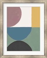 Framed Colorful Retro Abstract V
