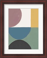 Framed Colorful Retro Abstract V