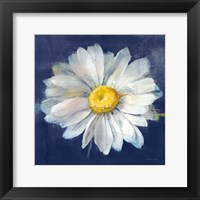 Framed Boldest Bloom II Dark Blue