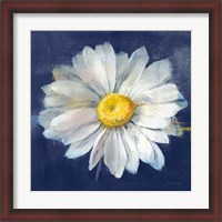 Framed Boldest Bloom II Dark Blue