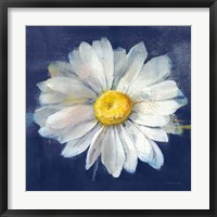 Boldest Bloom II Dark Blue Framed Print