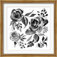 Framed Delft Delight IV Black No Words