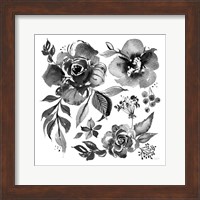 Framed Delft Delight III Black No Words