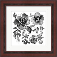 Framed Delft Delight III Black No Words