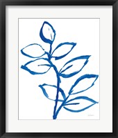 Leafy Blue II Framed Print