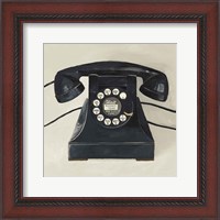 Framed Classic Telephone on Cream