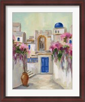 Framed Santorini Street II