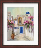 Framed Santorini Street II