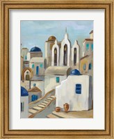 Framed Santorini View III