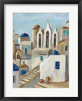 Santorini View III Framed Print