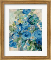 Framed Flower Market II Blue