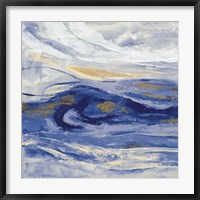 Framed Estuary Blue Sq