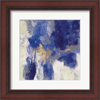 Framed Sparkle Abstract II Blue