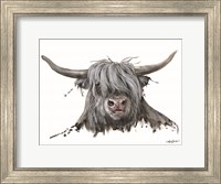 Framed Lucy the Highland Cow