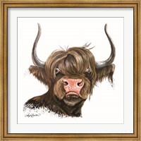 Framed Clarabelle the Highland Cow