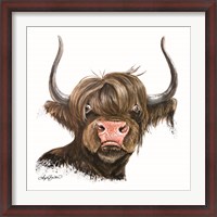 Framed Clarabelle the Highland Cow