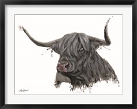 Framed Ethel the Highland Cow