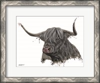 Framed Ethel the Highland Cow