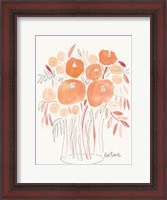 Framed Guava Blooms and Bubblegum Leaves