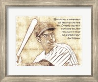 Framed Joe DiMaggio