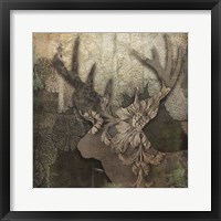 Framed Gothic Forest Deer
