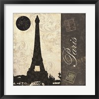 Framed 'Paris Moon' border=