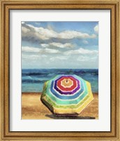 Framed 'Beach Umbrella I' border=