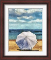 Framed 'Beach Umbrella II' border=